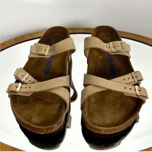 BIRKENSTOCK Franca Slide Sandal in Sandcastle Size 6-6.5US / 37EU like new